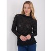 Dámska blúzka s čipkou čierna IT-BZ-9962.98 (Farba Čierna, Veľkosť ONE SIZE)
