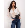 Dámska blúzka s čipkou biela PM-BZ-SF193.72 (Farba Biela, Veľkosť ONE SIZE)