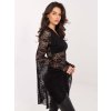 Dámska blúzka s čipkou čierna PM-BZ-SF193.72 (Farba Čierna, Veľkosť ONE SIZE)