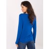 Dámska blúzka s dlhým rukávom kobaltovo-modrá RV-BZ-A-160.19P (Farba Kobaltovo-modrá, Veľkosť ONE SIZE)