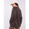 Dámska tmavo-hnedá športová mikina bez kapucne WT-BL-A1454.84 (Farba Tmavo-hnedá, Veľkosť ONE SIZE)