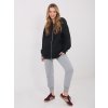 Dámska čierna športová mikina bez kapucne WT-BL-A1454.84 (Farba Čierna, Veľkosť ONE SIZE)