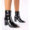 Dámske členkové topánky čierne kód 579-3 - GM 579-3 BLACK 38 - GM (Veľkosť 38)