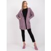 Dámsky kabát farba svetlo-fialová kód MBM-PL-1518.95P : na temu obdobie Jeseň / zima (Farba Svetlo-fialová, Veľkosť ONE SIZE)