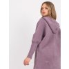 Dámsky kabát farba svetlo-fialová kód MBM-PL-1518.95P : na temu obdobie Jeseň / zima (Farba Svetlo-fialová, Veľkosť ONE SIZE)