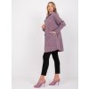 Dámsky kabát farba svetlo-fialová kód MBM-PL-1518.95P : na temu obdobie Jeseň / zima (Farba Svetlo-fialová, Veľkosť ONE SIZE)