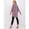 Dámsky kabát farba svetlo-fialová kód MBM-PL-1518.95P : na temu obdobie Jeseň / zima (Farba Svetlo-fialová, Veľkosť ONE SIZE)