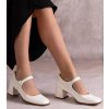 Dámske topánky lodičky biele kód FB-286 - GM FB-286 WHITE 38 - GM (Veľkosť 36)