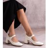 Dámske topánky lodičky biele kód FB-286 - GM FB-286 WHITE 38 - GM (Veľkosť 36)