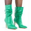 Dámske členkové topánky zelené kód 2G2A-AX2758-17 - GM 2G2A-AX2758-17 GREEN 38 - GM (Veľkosť 37)