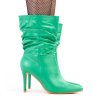 Dámske členkové topánky zelené kód 2G2A-AX2758-17 - GM 2G2A-AX2758-17 GREEN 38 - GM (Veľkosť 37)