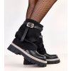 Dámske členkové topánky čierne kód K587 - GM K587 BLACK 38 - GM (Veľkosť 39)