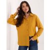 Dámske Košeľa farba Tmavo-žltá kód LK-KS-510109.70 (Farba Tmavo-žltá, Veľkosť S)