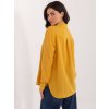 Dámske Košeľa farba Tmavo-žltá kód LK-KS-510109.70 (Farba Tmavo-žltá, Veľkosť S)