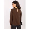 Dámska blúzka formálny štýl hnedá MI-BZ-278519-1.40 (Farba Hnedá, Veľkosť ONE SIZE)