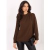 Dámska blúzka formálny štýl hnedá MI-BZ-278519-1.40 (Farba Hnedá, Veľkosť ONE SIZE)