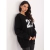 Dámska čierna športová mikina bez kapucne WT-BL-A1063.64 (Farba Čierna, Veľkosť ONE SIZE)