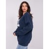 Dámska granatovo-modrá športová mikina bez kapucne WT-BL-A1063.64 (Farba Granatovo-modrá, Veľkosť ONE SIZE)