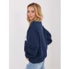 Dámska granatovo-modrá športová mikina bez kapucne WT-BL-A1267-1.66 (Farba Granatovo-modrá, Veľkosť ONE SIZE)