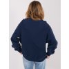 Dámska granatovo-modrá športová mikina bez kapucne WT-BL-A1267-1.66 (Farba Granatovo-modrá, Veľkosť ONE SIZE)