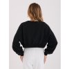 Dámska čierna športová mikina bez kapucne WT-BL-A1277-1.47 (Farba Čierna, Veľkosť ONE SIZE)