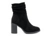 Čierne dámske členkové topánky na hrubom podpätku Shelvt kod CCC -1- MS2065B (Veľkosť 39)