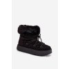 snehule s kožušinou a šnurovaním čierne sarivie / 24BT26-7406 BLACK (Veľkosť 38)