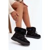 snehule s kožušinou a šnurovaním čierne sarivie / 24BT26-7406 BLACK (Veľkosť 37)