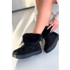 snehule s kožušinou a šnurovaním čierne sarivie / 24BT26-7406 BLACK (Veľkosť 38)