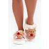 Vánoční kožené Domáca papuče Dámske sobi béžove ilianne / 5282 BEIGE (Veľkosť 36.5)