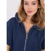 Dámska granatovo-modrá športová mikina bez kapucne WT-BL-A1458.36 (Farba Granatovo-modrá, Veľkosť ONE SIZE)