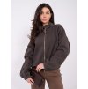 Dámska tmavo-hnedá športová mikina bez kapucne WT-BL-A1460.19P (Farba Tmavo-hnedá, Veľkosť ONE SIZE)