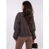 Dámska tmavo-hnedá športová mikina bez kapucne WT-BL-A1460.19P (Farba Tmavo-hnedá, Veľkosť ONE SIZE)