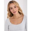 Dámska blúzka basic svetlo-sivá WT-BZ-A1174.29P (Farba Svetlo-sivá, Veľkosť ONE SIZE)