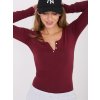 Dámska blúzka s dlhým rukávom bordová WT-BZ-A1175.98 (Farba Bordová, Veľkosť ONE SIZE)