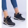 Dámske topánky tenisky čierne kód KK-386 - GM KK-386 BLACK 38 - GM (Veľkosť 38)
