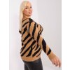 Dámsky sveter farba Hnedá camel kód PM-SW-PM785.23X (Farba Hnedá camel, Veľkosť XL/XXL)