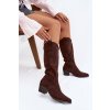 čižmy kovbojky Dámske čokoládovo hnedé jazelle / 5868 BROWN (Veľkosť 36)