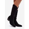 čižmy kovbojky Dámske čierne jazelle / 5868 BLACK (Veľkosť 38)
