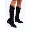 čižmy kovbojky Dámske čierne jazelle / 5868 BLACK (Veľkosť 37)