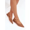 Dámske baleríny s remienkom camel tanelia / 9755 CAMEL (Veľkosť 36)