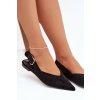 Dámske baleríny s remienkom čierne tanelia / 9755 BLACK (Veľkosť 36)