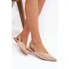 Dámske baleríny s remienkom béžove tanelia / 9755 KHAKI (Veľkosť 39)