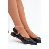 Lakované baleríny s remienkom čierne rinalle / 9732 BLACK (Veľkosť 36)