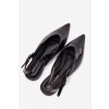Lakované baleríny s remienkom čierne rinalle / 9732 BLACK (Veľkosť 36)
