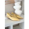 Lakované baleríny s remienkom žluté rinalle / 9732 YELLOW (Veľkosť 36)