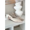 Lakované baleríny s remienkom béžove rinalle / 9732 BEIGE (Veľkosť 36)