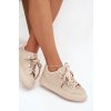 Ozdobené Dámske tenisky béžove calissea / 9031 BEIGE (Veľkosť 36)