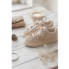 Ozdobené Dámske tenisky béžove calissea / 9031 BEIGE (Veľkosť 36)