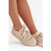 Ozdobené Dámske tenisky béžove calissea / 9031 BEIGE (Veľkosť 36)